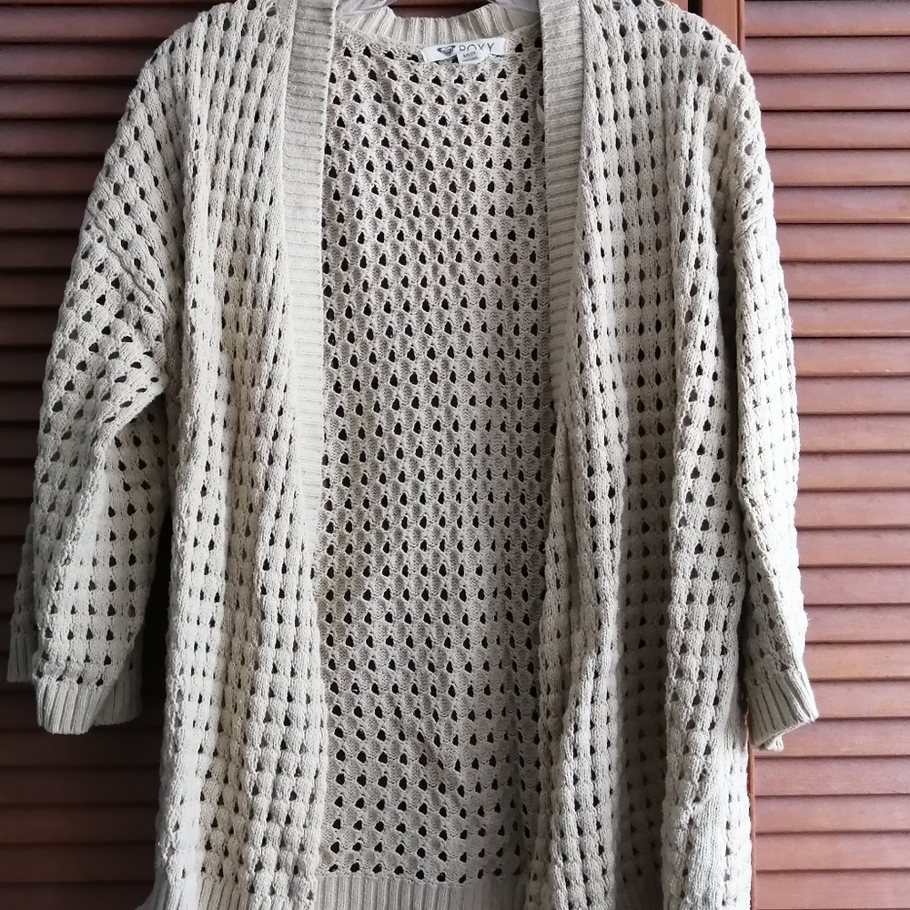Knit sweater cardigan